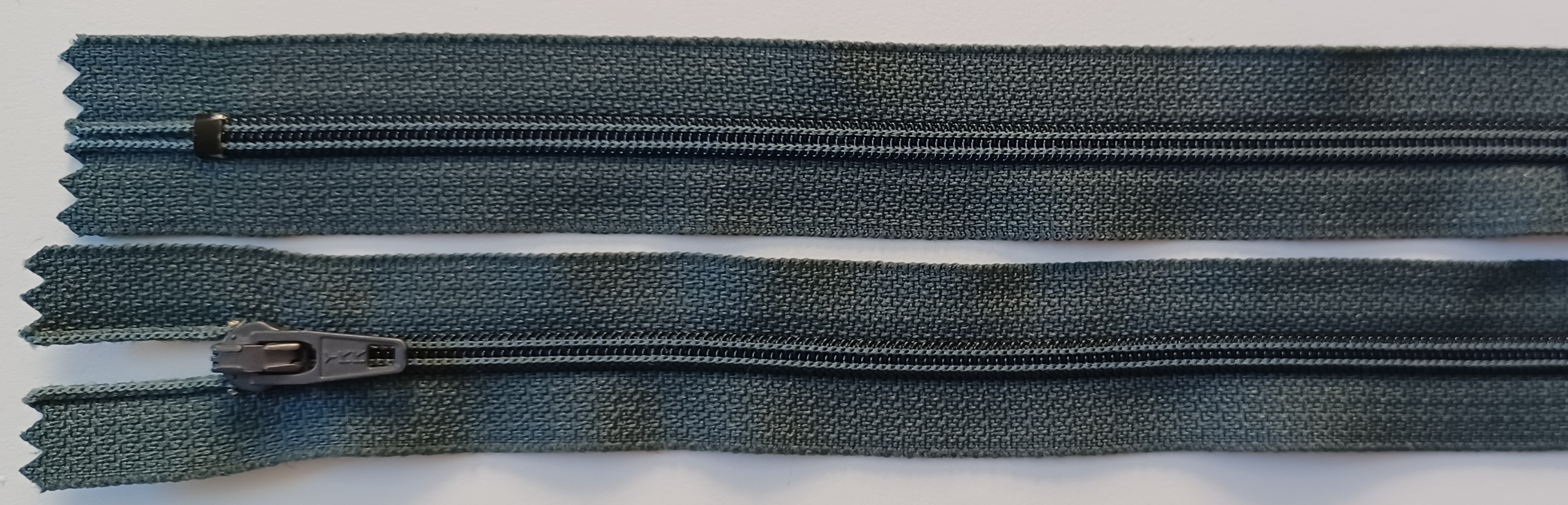 YKK 7" Graphite Nylon Coil Zipper