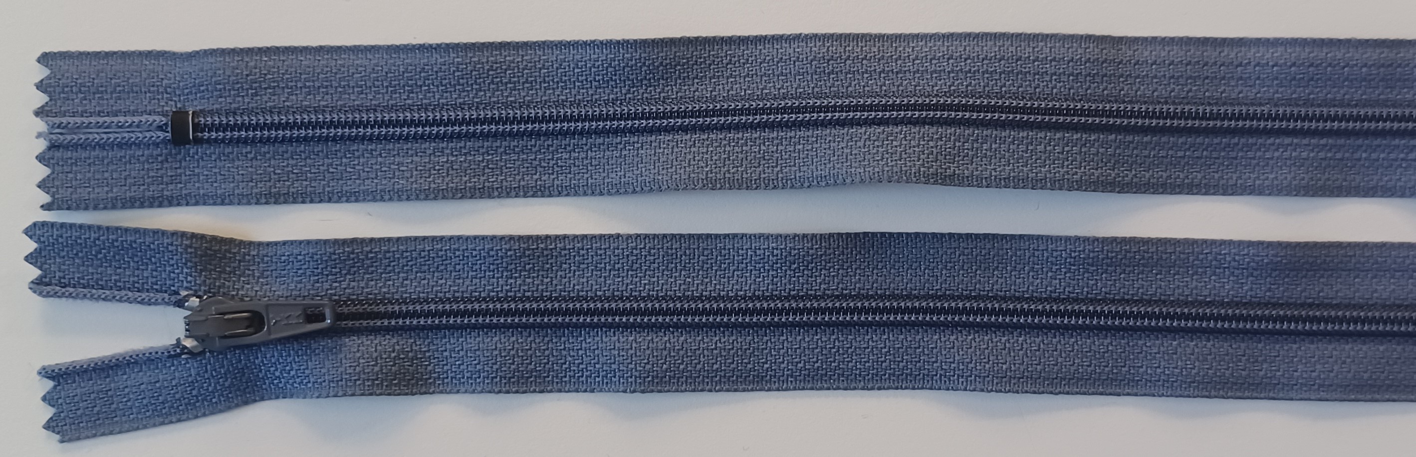 YKK 8" Slate Nylon Coil Zipper