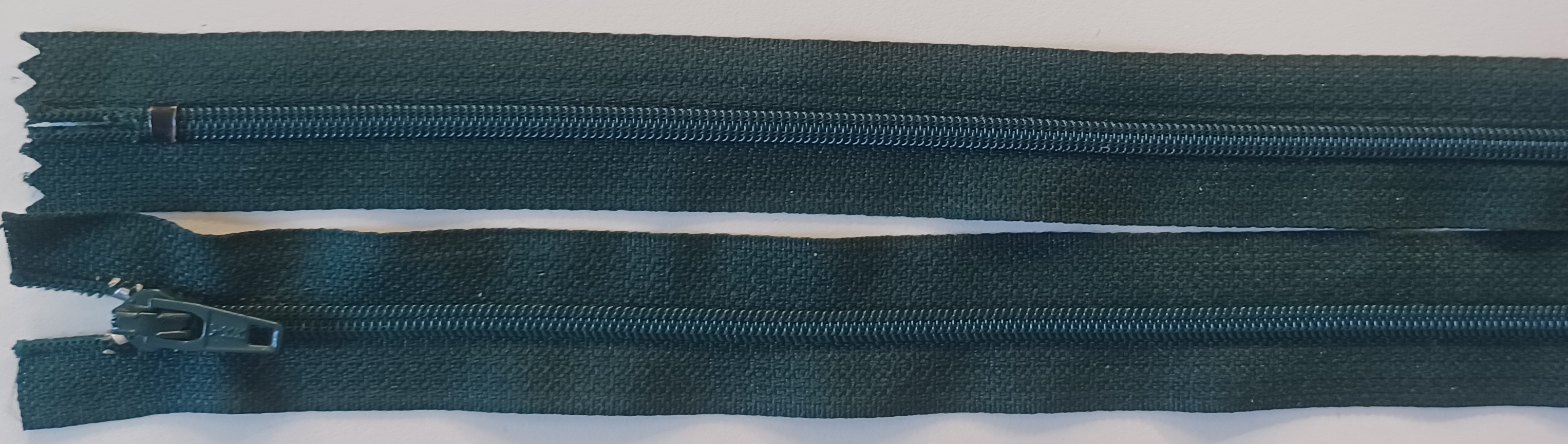 YKK 8" Dark Green Nylon Coil Zipper