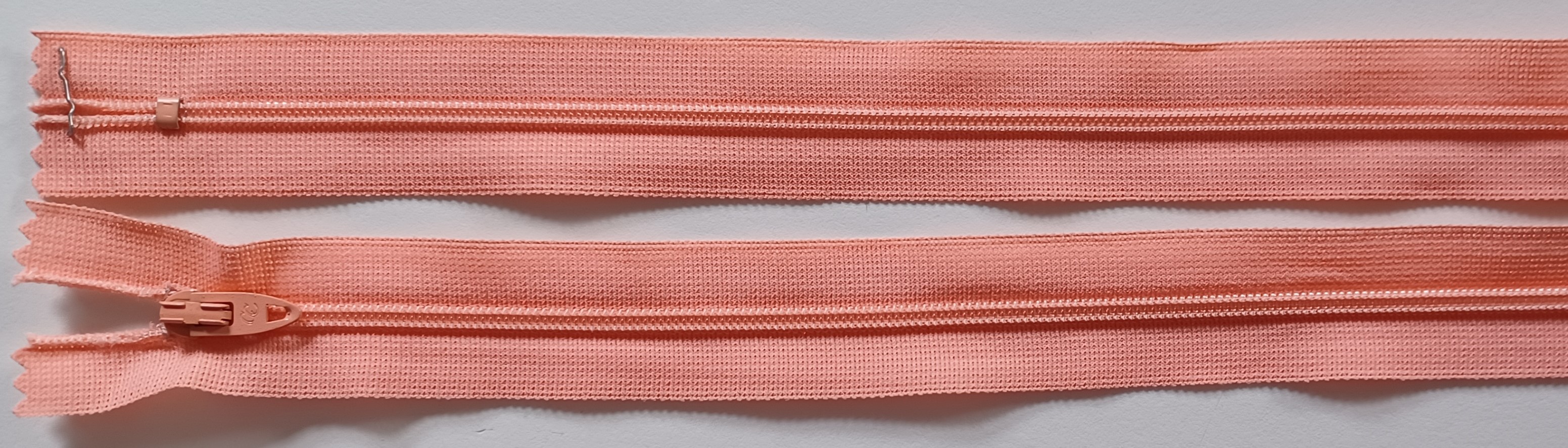 Coats & Clark 8.5" Peachy Pink Nylon Coil Zipper