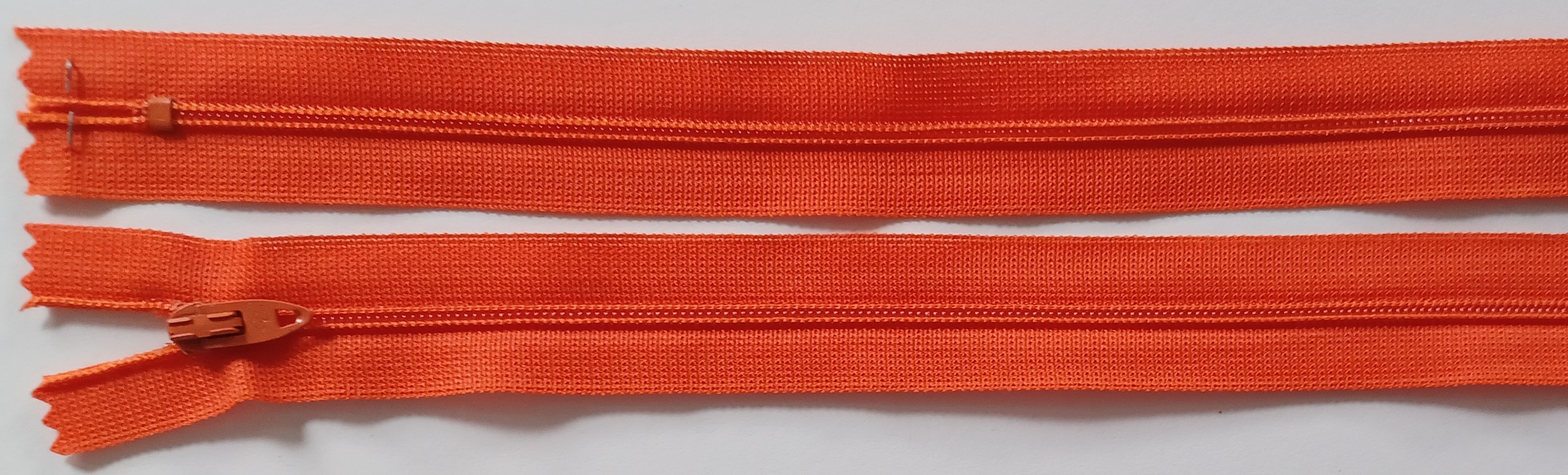 Coats & Clark 8.5" Orange Nylon Coil Zipper