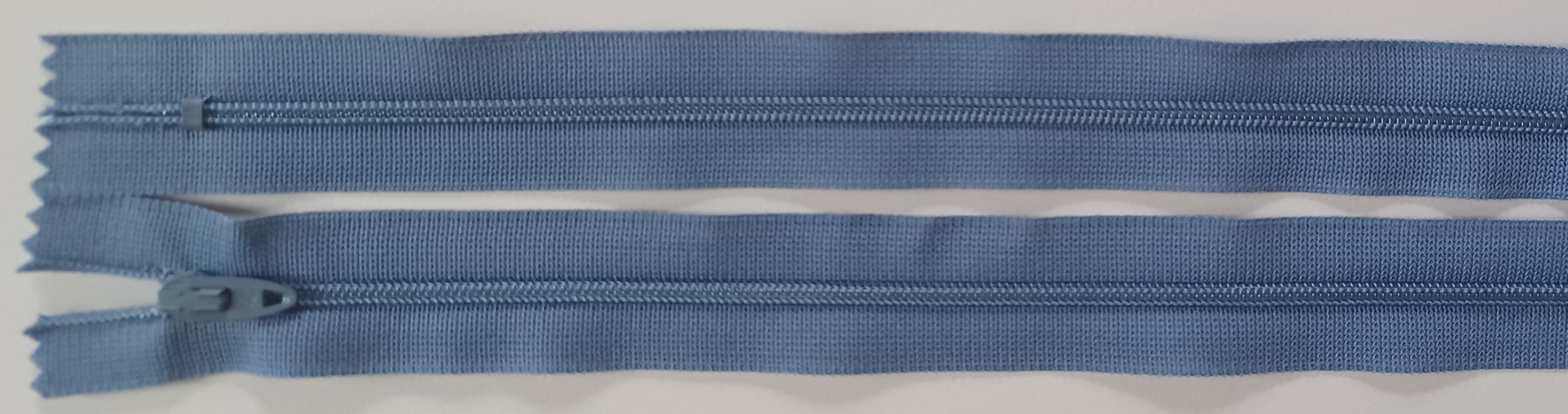 Coats & Clark 8.5" Stone Blue Nylon Coil Zipper