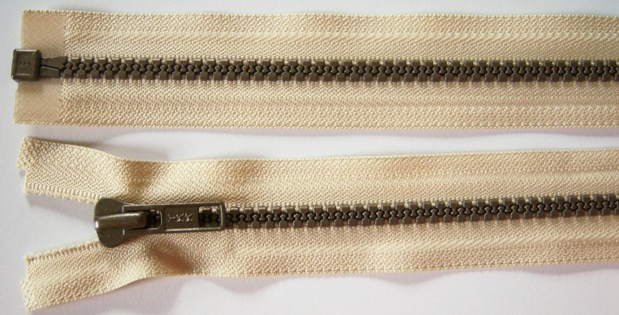 Buttercream YKK 26" Vislon Separating Zipper