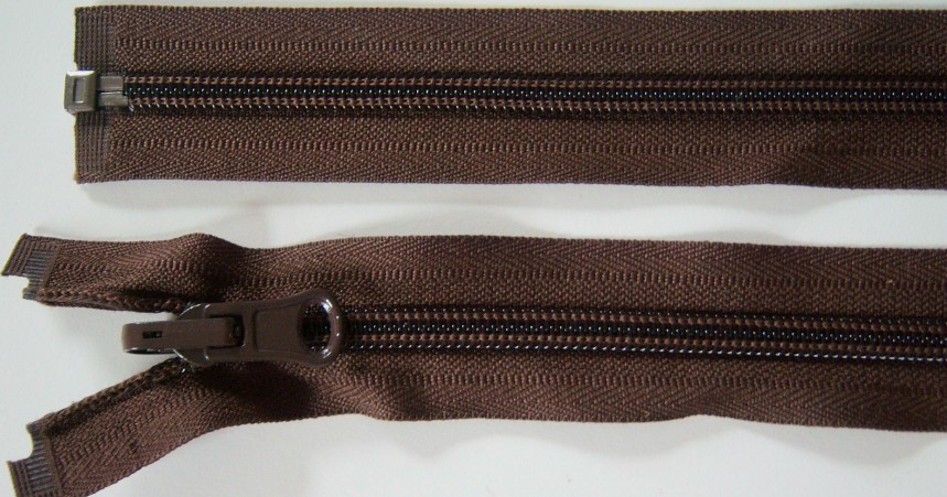 Chestnut Reversible 23" Coil Separating Zipper