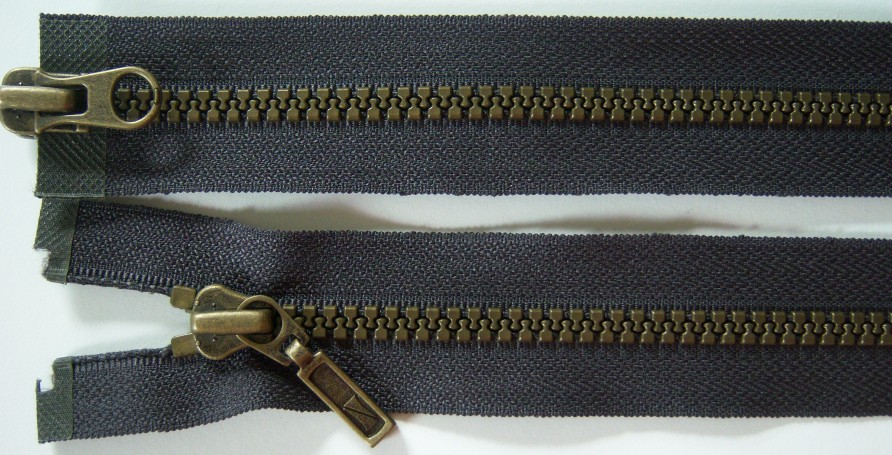 Charcoal Dulon 24" Vislon Separating Parka Zipper