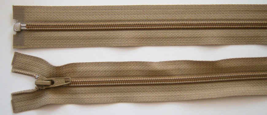 Khaki YKK 60" Coil Separating Zipper