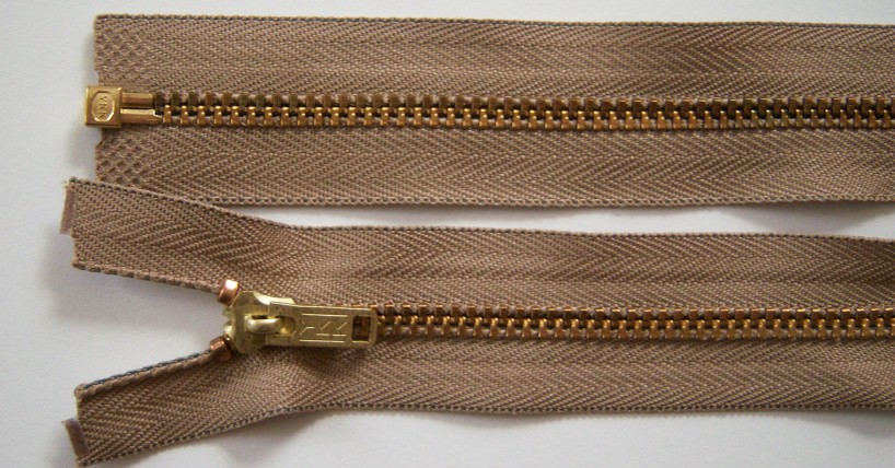 Dogwood YKK 60" Brass Separating Zipper