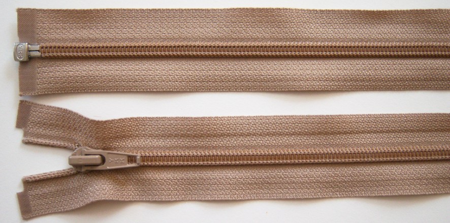Tan YKK 60" Coil Separating Zipper