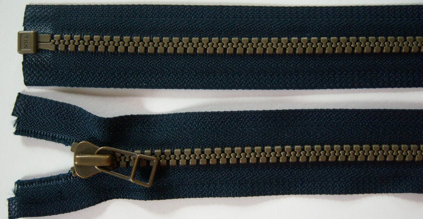 Dk Navy YKK 25" Vislon Separating Zipper