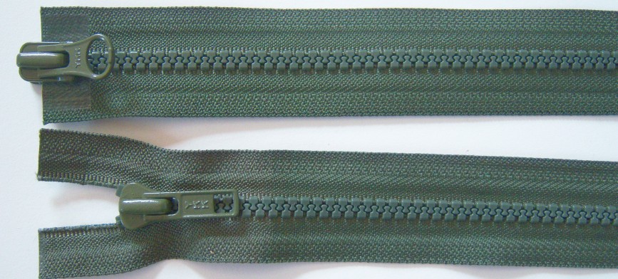 Olive Drab YKK 27" Vislon Parka Separating Zipper