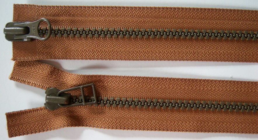 Cinnamon YKK 23" Vislon Parka Separating Zipper
