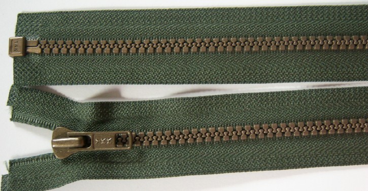 Olive Drab YKK 19" Vislon Separating Zipper