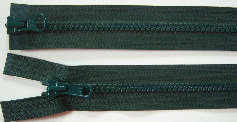 Pine Green YKK 25" Vislon Parka Separating Zipper