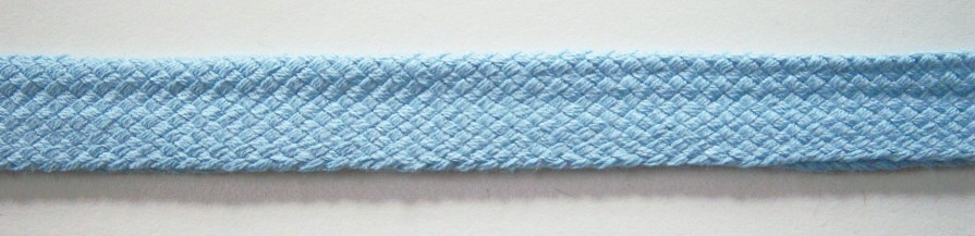 Lt Blue Cotton 1/2" Fold Over Braid