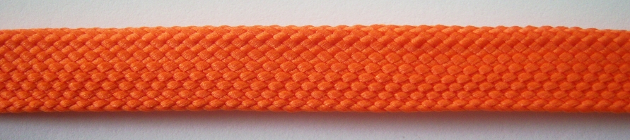 Tropical Orange 1/2" Fold Over Braid