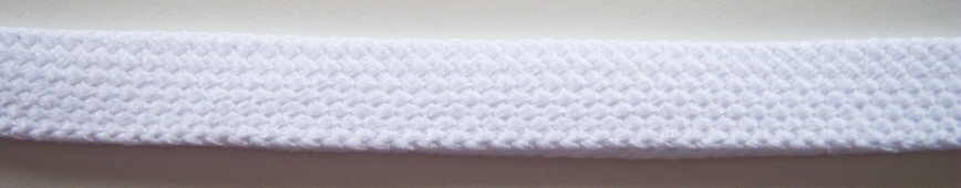 Optical White 1/2" Fold Over Braid
