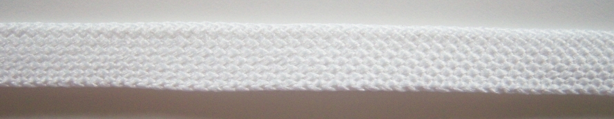 Natural White 3/8" Fold Over Braid