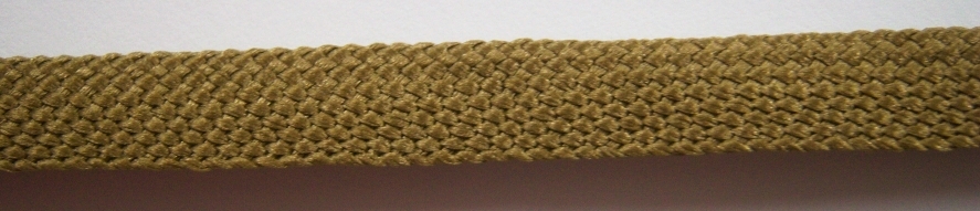 Golden Khaki 1/2" Fold Over Braid