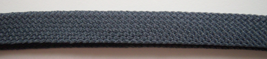 Charcoal 5/8" Fold Over Braid