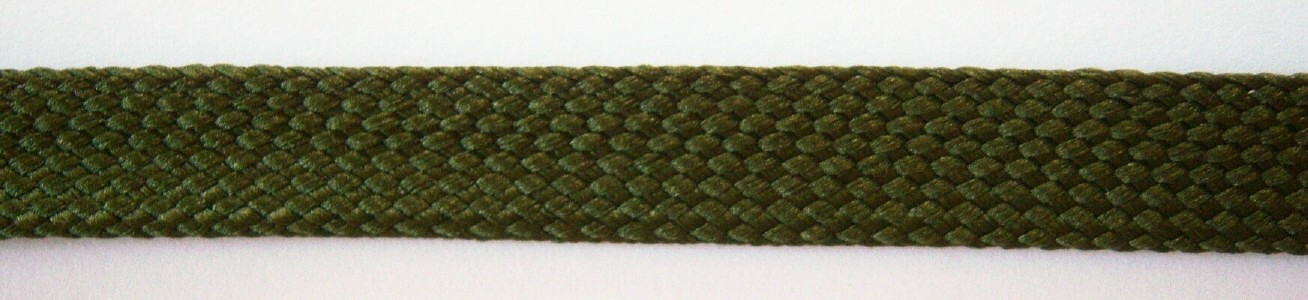 Olive Green 5/8" Fold Over Braid