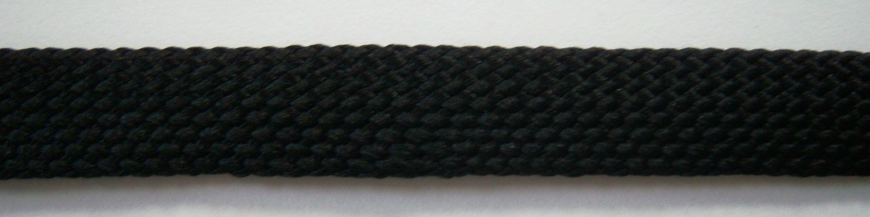Thick Black 5/8" Fold Over Braid