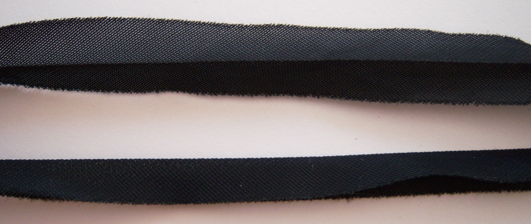 Black 3/8" Folded Tricot