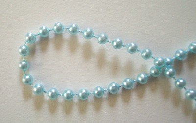 Aqua 4mm Imitation Pearls