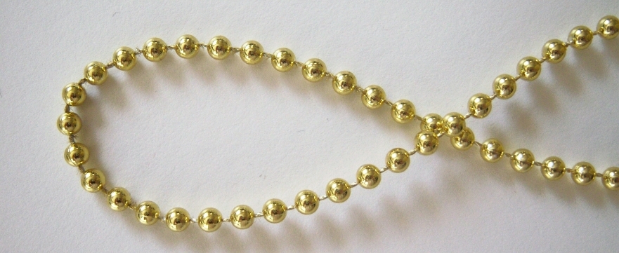 Gold Metallic 4mm Imitation Beads