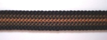 Black/Taupe/Brown 1/2" Knit
