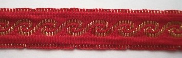 Red/Gold 1/2" Trim