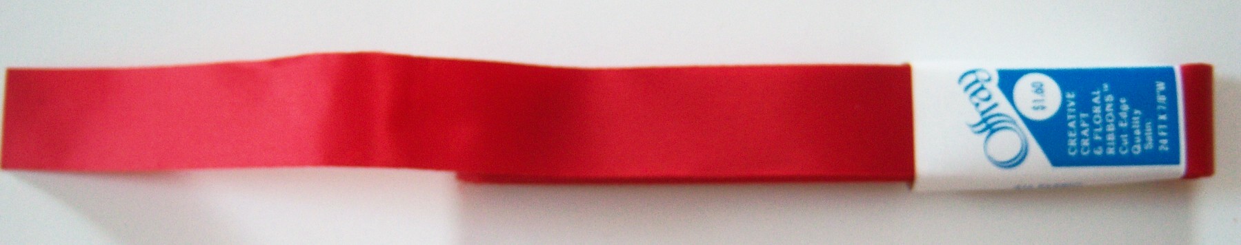 Offray Red Satin 7/8" Ribbon